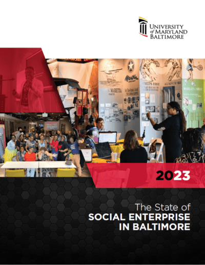 Cover of Social Enterprise Report Snapshot report collage of student events