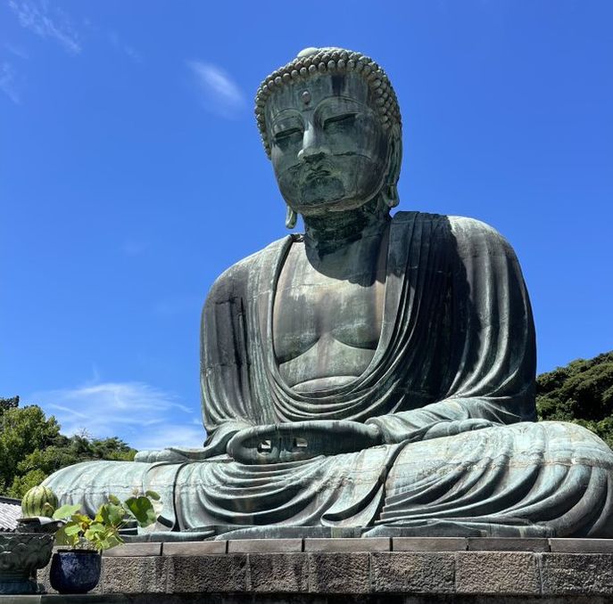 Sacred Stone Buddha Statue